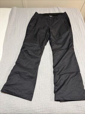 The North Face Black Insulated XL Long Snow Pants with Branded Waist Snaps